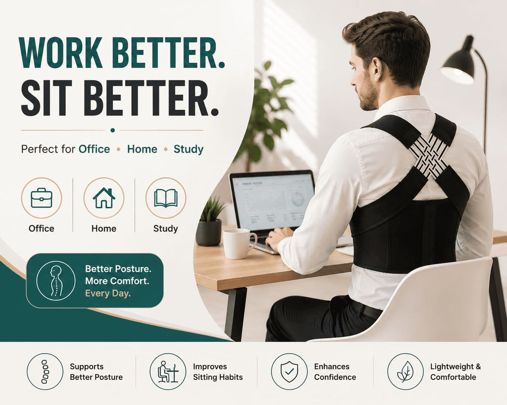 Back Brace Posture Corrector for Men and Women,Adjustable Back Posture Belt Invisible