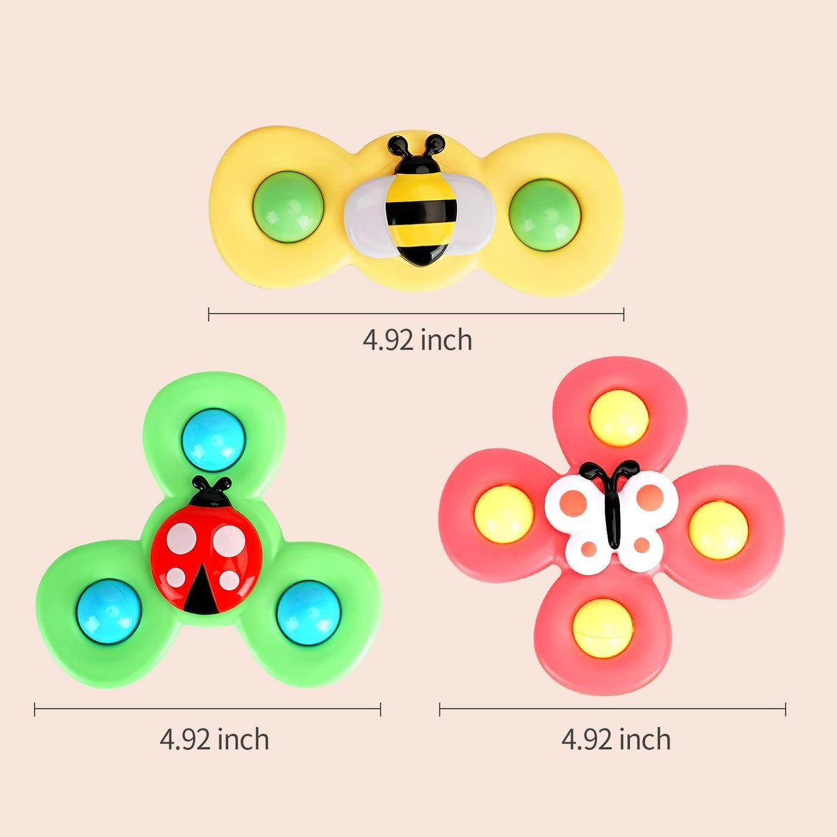 3PCS Suction Cup Spinner Fidget